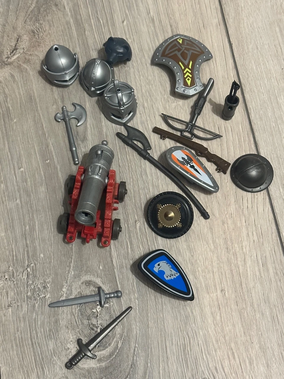 Lote Playmobil Dragão preto gigante + cavaleiro a cavalo, 7 personagens, acessórios – photo 7